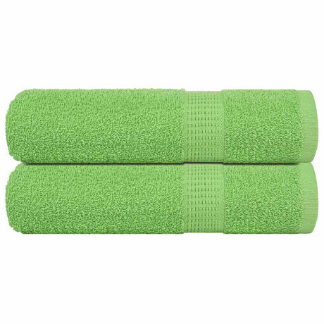 Vidaxl badhanddoeken frogn 2 st 100x150 cm 360 g m² appelgroen