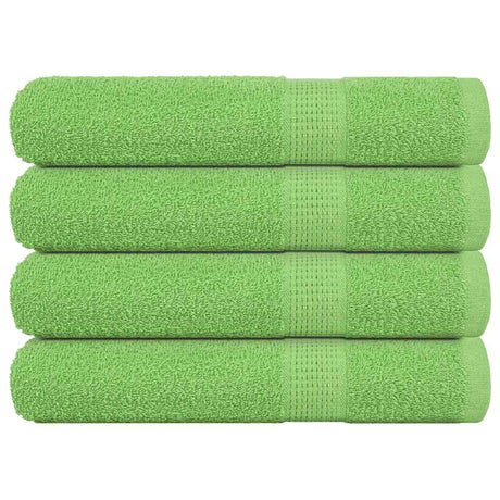 Vidaxl saunahanddoeken frogn 4 st 80x200 cm 360 g m² appelgroen