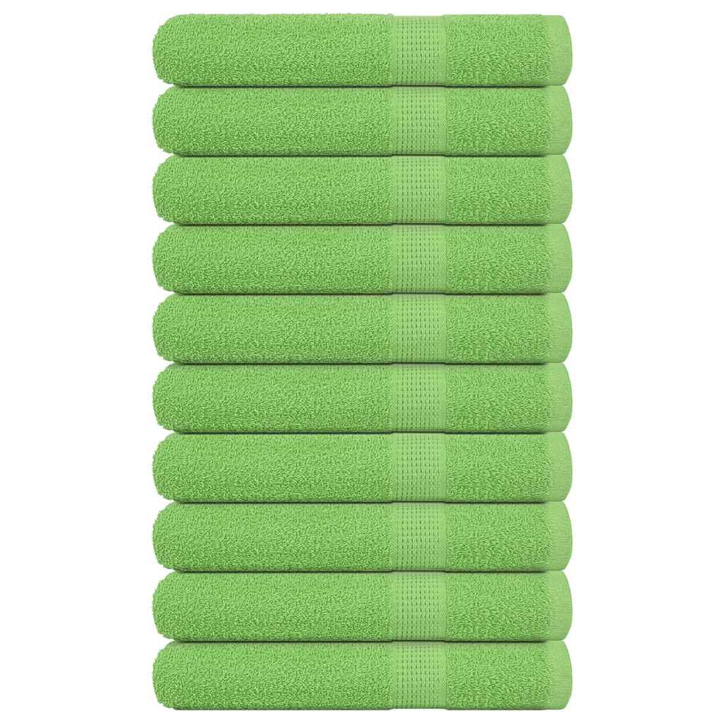 Vidaxl sauna towels 10 st 80x200 cm 360 g m² 100% cotton apple green