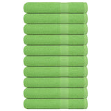 Vidaxl sauna towels 10 st 80x200 cm 360 g m² 100% cotton apple green