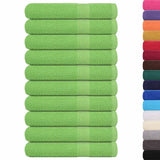 Vidaxl sauna towels 10 st 80x200 cm 360 g m² 100% cotton apple green