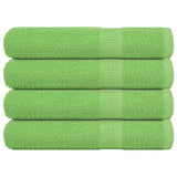 Vidaxl handdoeken frogn 4 st 100x200 cm 360 g m² appelgroen