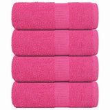 Vidaxl washandjes frogn 4 st 30x30 cm 360 g m² roze