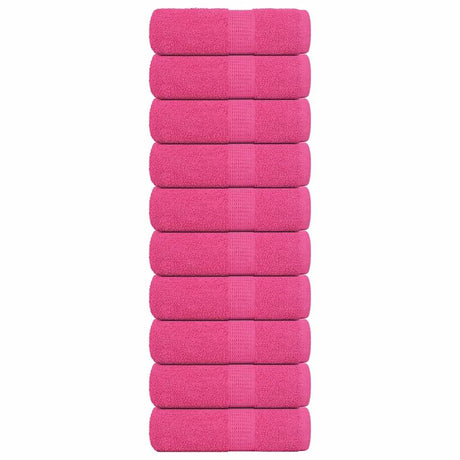 Vidaxl gastendoekjes frogn 10 st 30x50 cm 360 g m² roze