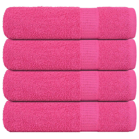 Vidaxl handdoeken frogn 4 st 50x100 cm 360 g m² roze