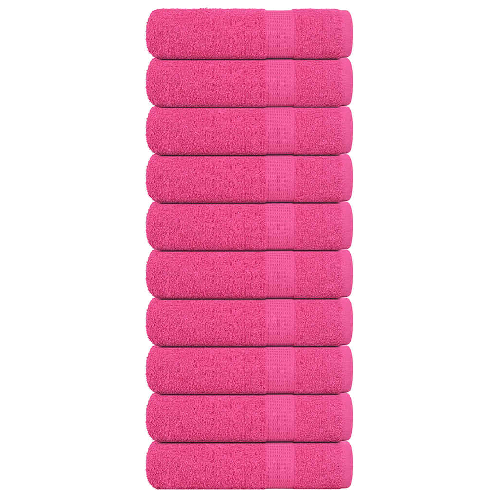 Vidaxl Badetücher 10 Stcs 100x150 cm 360 g m² 100% Baumwollrosa