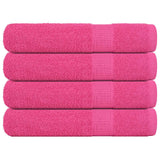 Vidaxl saunahanddoeken frogn 4 st 80x200 cm 360 g m² roze