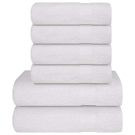 Vidaxl 6-delige handdoekenset frogn 360 g m² wit
