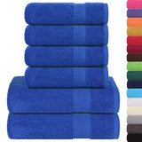 Vidaxl 6-delige handdoekenset frogn 360 g m² blauw