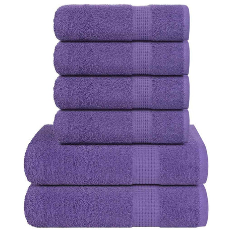 Vidaxl 6-delige handdoekenset frogn 360 g m² paars