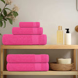 Vidaxl 6-delige handdoekenset frogn 360 g m² roze