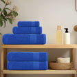 Vidaxl 12-delige handdoekenset frogn 360 g m² blauw