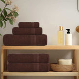 Vidaxl 12-piece towel set 360 g m² 100% cotton brown