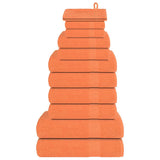 Vidaxl 12-piece towel set 360 g m² 100% cotton orange