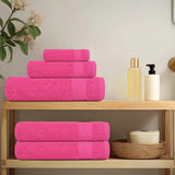 Vidaxl 12-delige handdoekenset frogn 360 g m² roze
