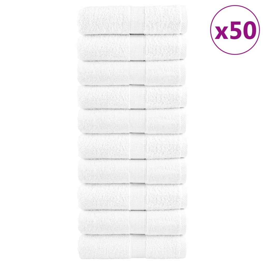 Vidaxl Guest Wipes Solund 50 PCS 600 g m² 30x30 cm blanc