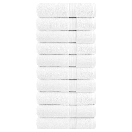 Vidaxl handdoeken solund 10 st 600 g m² 50x100 cm wiit