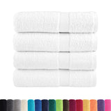 Vidaxl Bath towels Solund 4 st 600 g m² 70x140 cm white