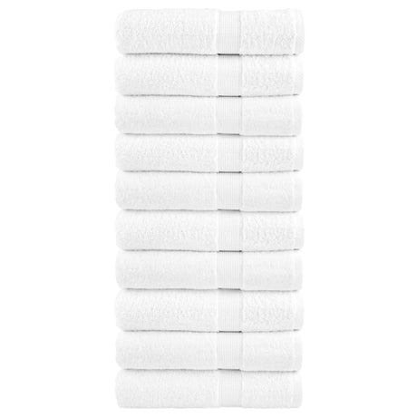 Vidaxl badhanddoeken solund 10 st 600 g m² 70x140 cm wit
