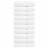 Vidaxl Bath towels Solund 10 st 600 g m² 100x150 cm white