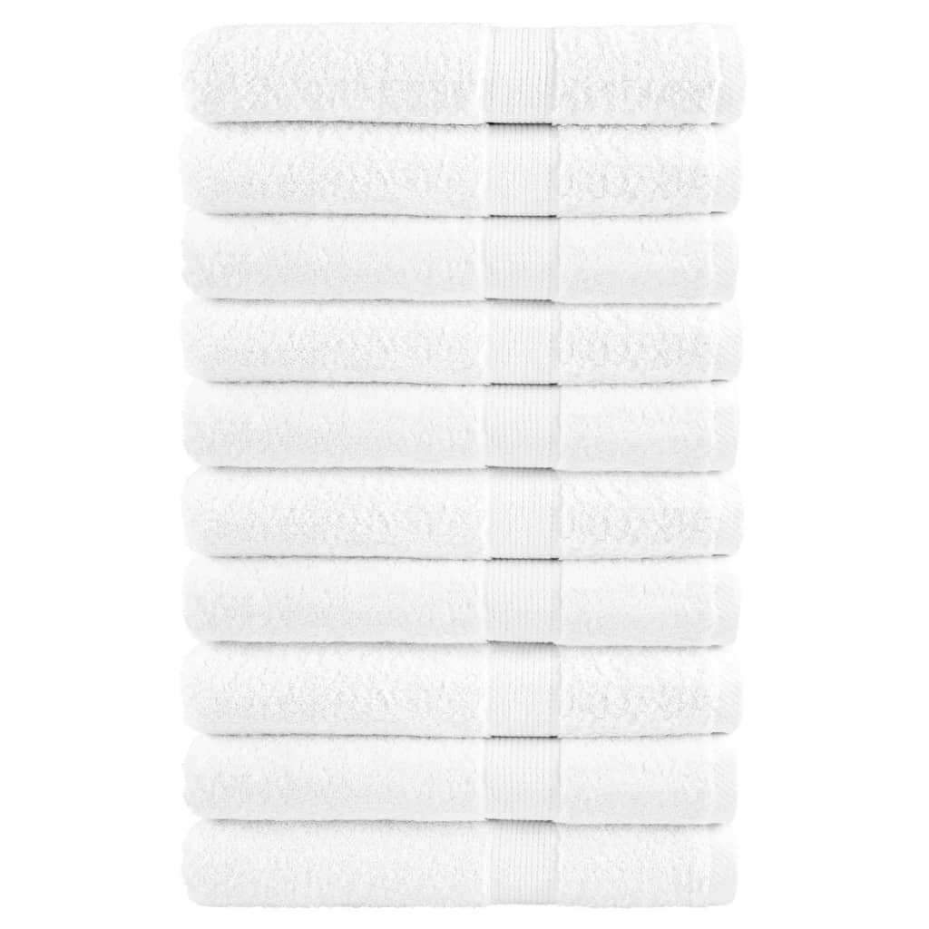 Vidaxl Sauna Cloths Solund 10 PCS 600 G M² 80x200 cm hvit