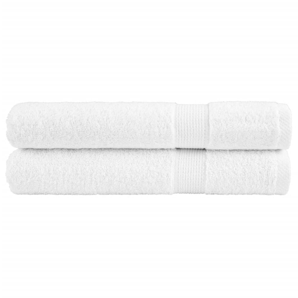 Serviettes Vidaxl Solund 2 PCS 600 g m² 100x200 cm blanc