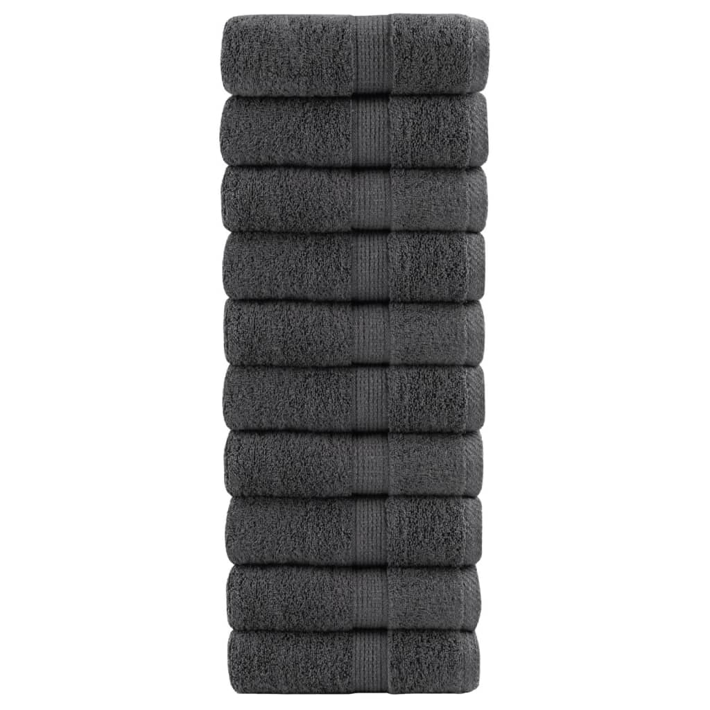 Vidaxl Guest Wipes Solund 10st 600g m² 30x30cm anthracite -colored