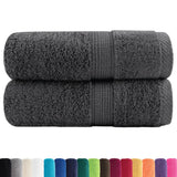 Vidaxl gastendoekjes solund 2 st 600 g m² 30x50 cm antracietkleur