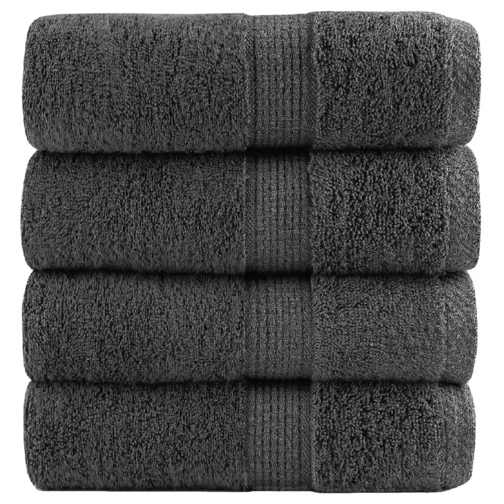 Vidaxl Guest Wipes Solund 4 PCS 600 g m² 30x50 cm couleur anthracite