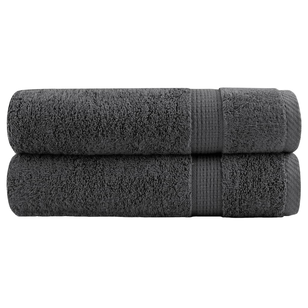 Vidaxl Bath Towels Solund 2 PCS 600 G M² 70x140 cm Anthracite