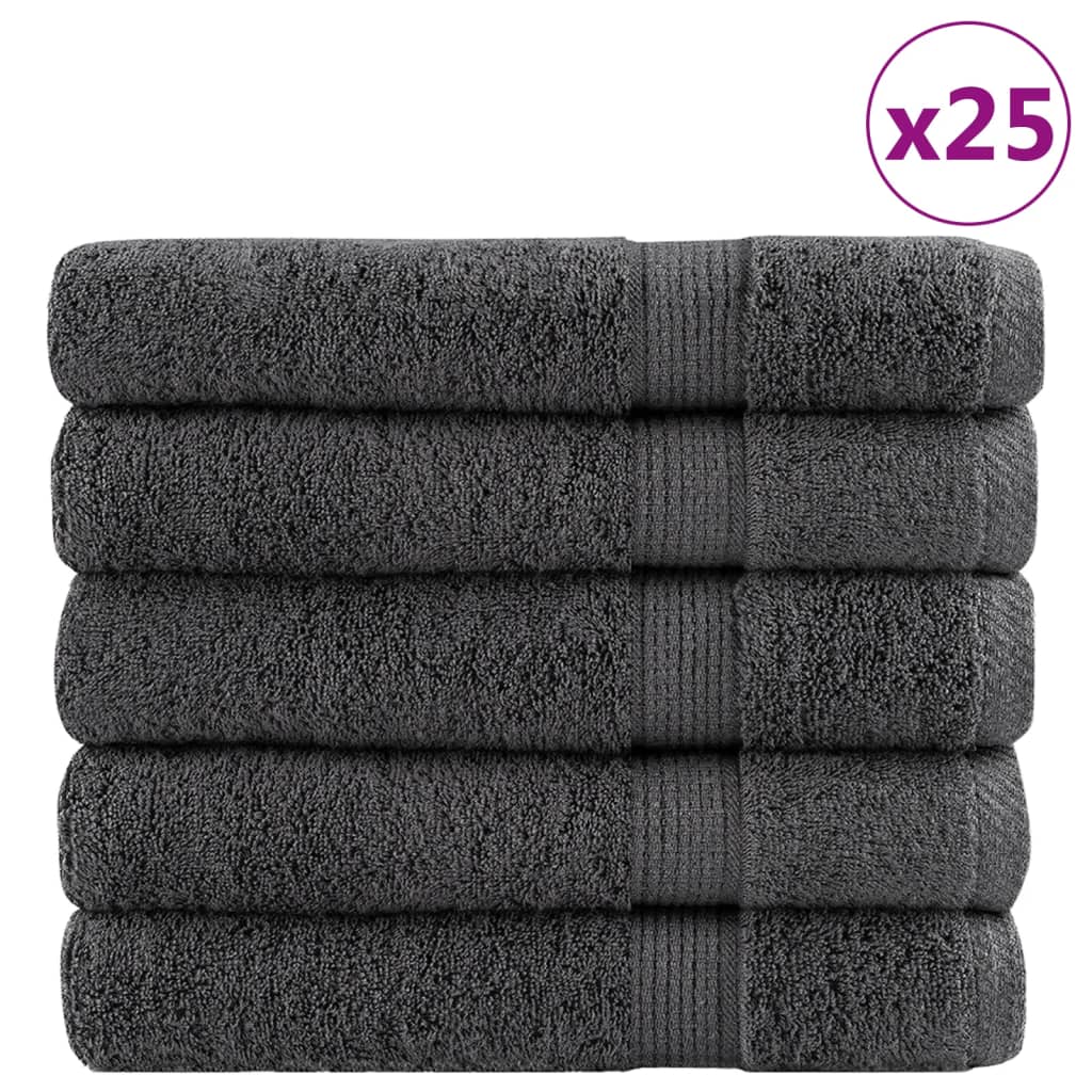 Vidaxl Sauna Cloths Solund 25 PCS 600 G m² 80x200 cm Anthracite Color