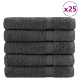 Vidaxl Sauna Cloths Solund 25 PCS 600 g m² 80x200 cm Anthracite Color