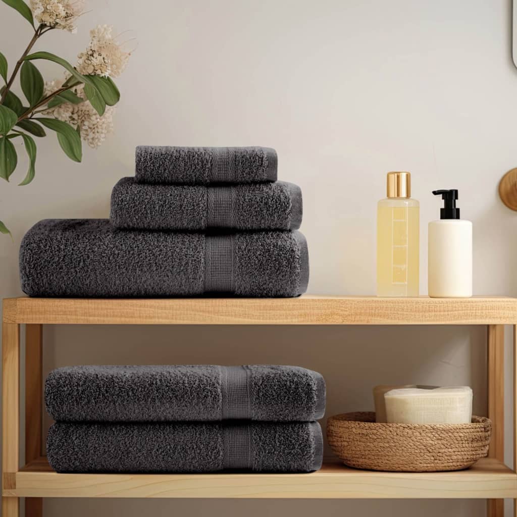 Vidaxl towels Solund 2 pcs 600 g m² 30x50 cm anthracite color