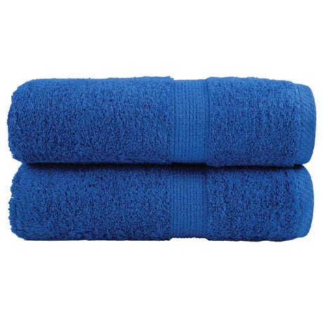 Vidaxl premium washandjes solund 2 stuks blauw 30x30 cm 600 g m²