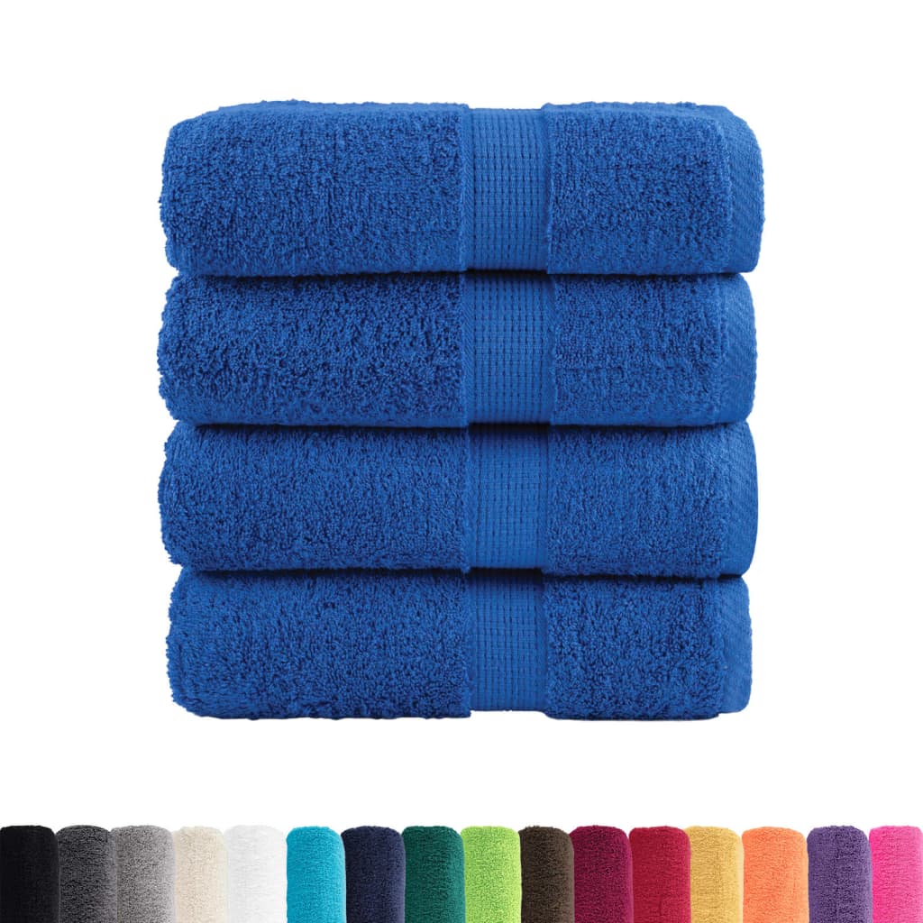 Vidaxl Gäste Wipes Solund 4 PCs 600 g m² 30 x 30 cm Blau