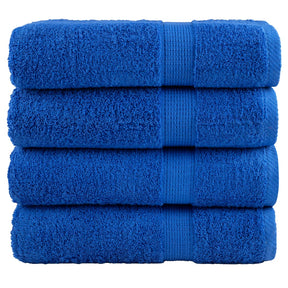 Vidaxl handdoeken solund 4 st 600 g m² 50x100 cm blauw