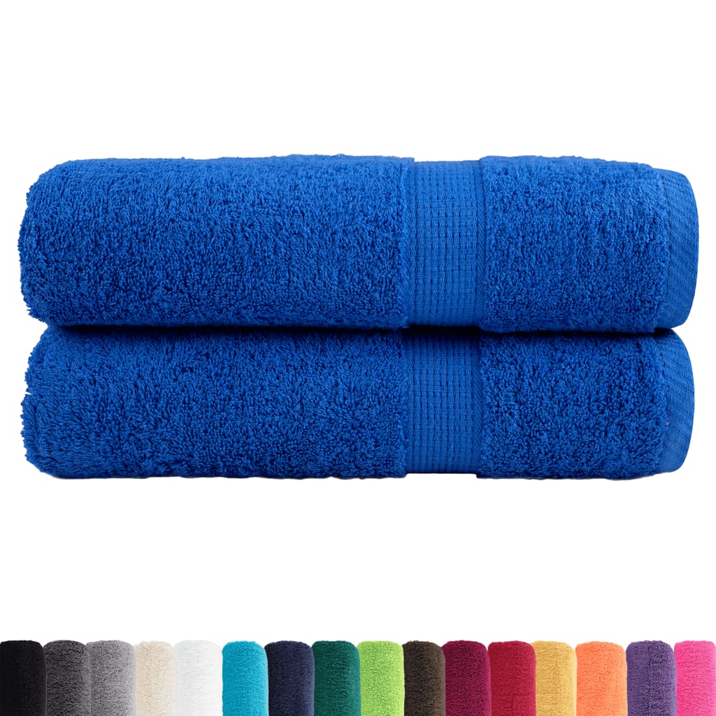 Vidaxl Bath towels Solund 2 pcs 600 g m² 70x140 cm blue