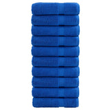 Vidaxl badhanddoeken solund 10 st 600 g m² 100x150 cm blauw