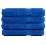 Vidaxl sauna cloths Solund 4 pcs 600 g m² 80x200 cm blue