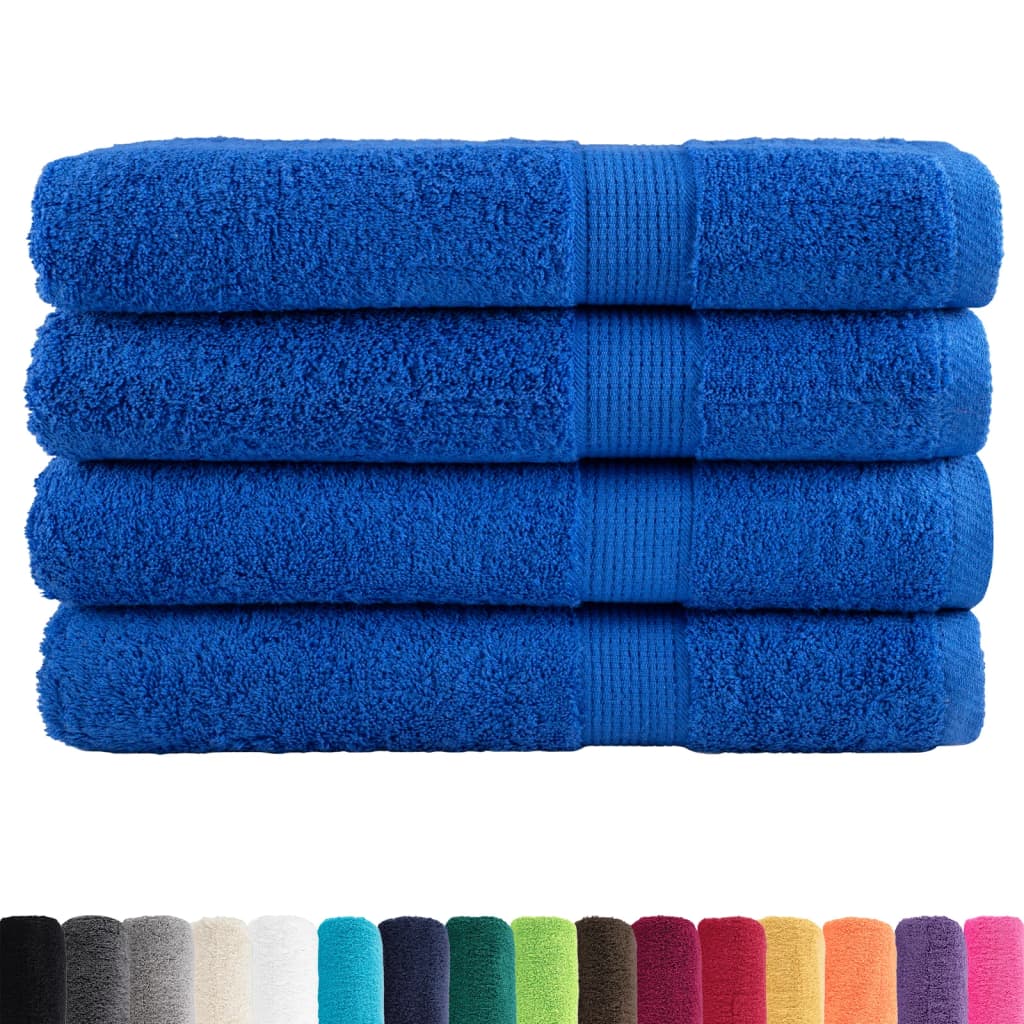 Vidaxl sauna cloths Solund 4 pcs 600 g m² 80x200 cm blue