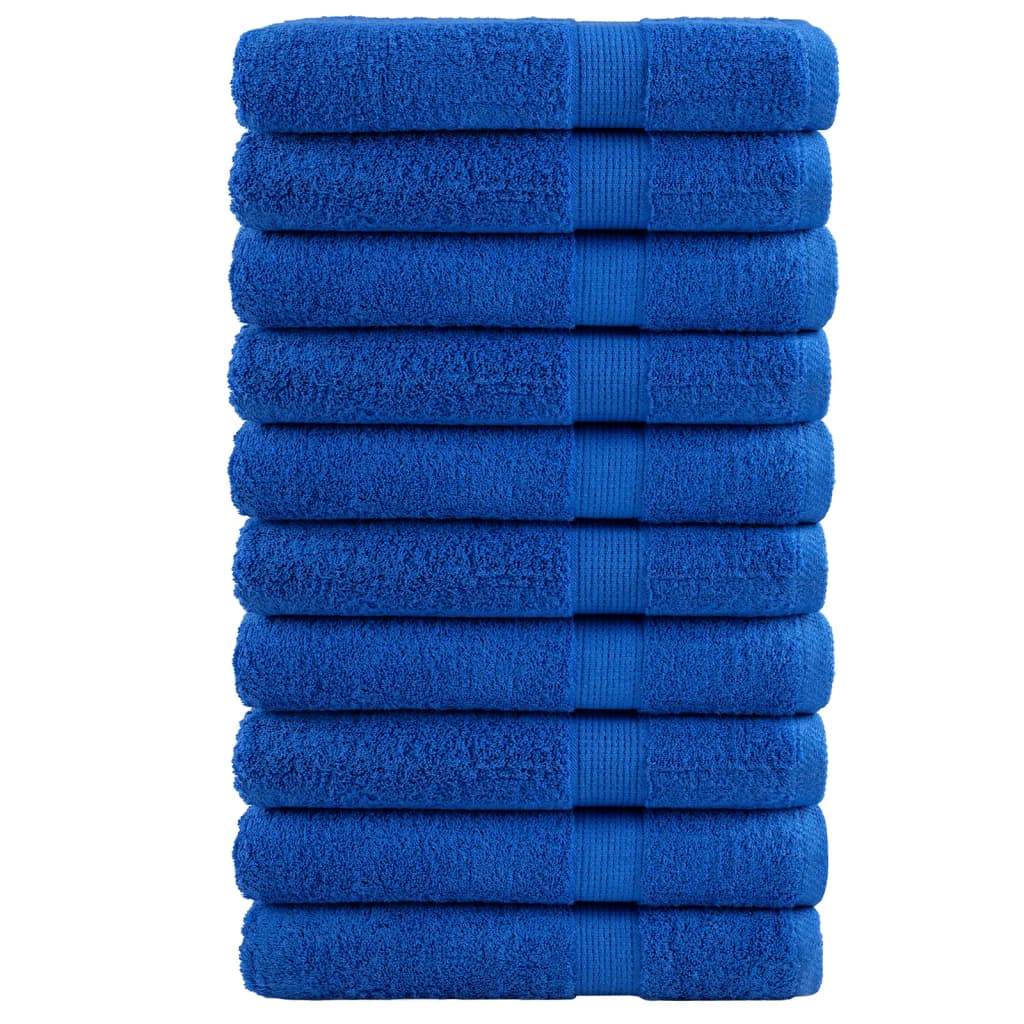 Vidaxl sauna cloths Solund 10 pcs 600 g m² 80x200 cm blue