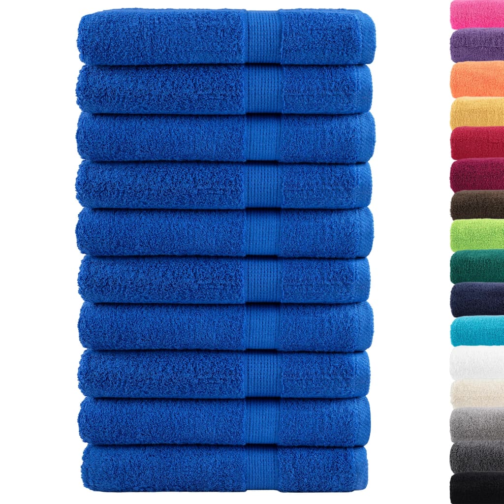 Vidaxl sauna cloths Solund 10 pcs 600 g m² 80x200 cm blue