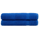 Vidaxl Towels Solund 2 pcs 600 g m² 100x200 cm blue