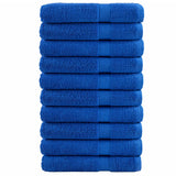 Vidaxl handdoeken solund 10 st 600 g m² 100x200 cm blauw