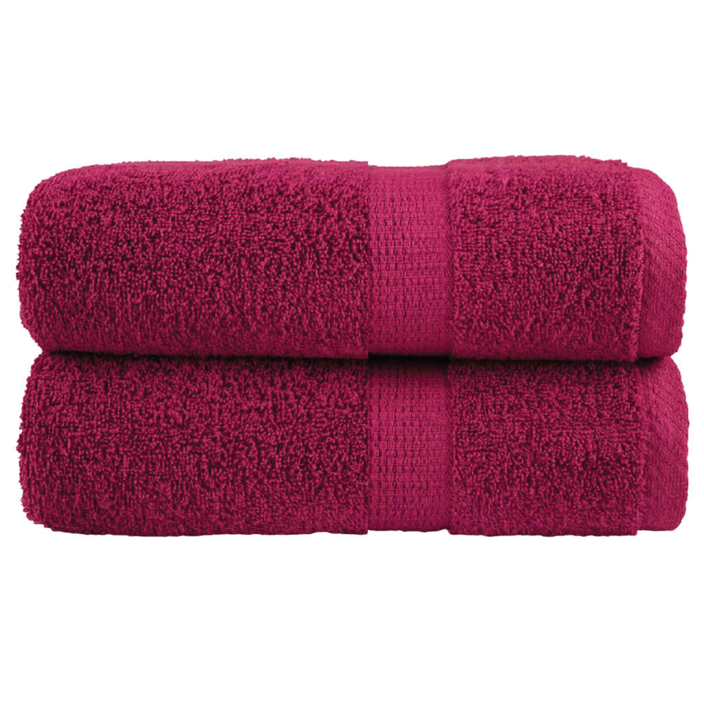 Vidaxl Guest wipes Solund 2 st 600 g m² 30x30 cm Bordeaux red