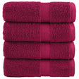 Vidaxl premium washandjes solund 4 stuks bordeaux 30x30 cm 600 g m²