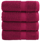 Vidaxl Gäste Wipes Solund 4 PCs 600 g m² 30x50 cm Bordeaux rot