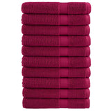 Vidaxl sauna towels Solund 10 pcs 600 g m² 80x200 cm Bordeaux