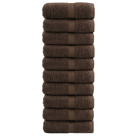 Vidaxl gastendoekjes solund 10 st 600 g m² 30x50 cm bruin