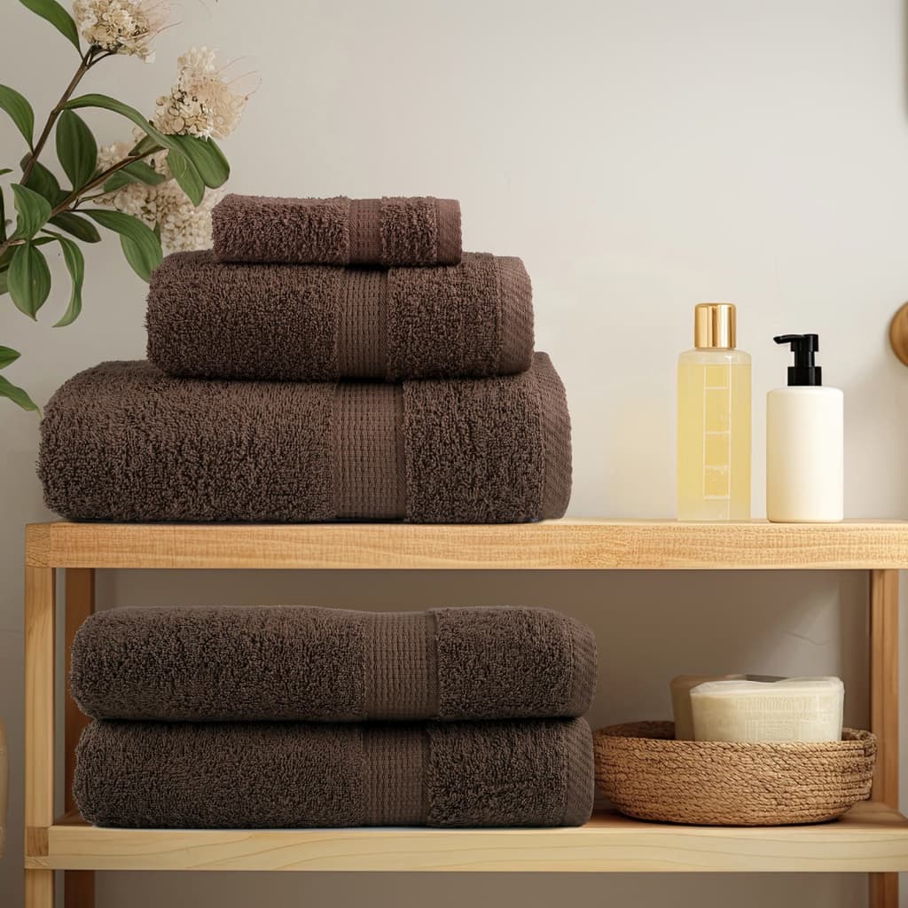 Vidaxl Towels Solund 4 pcs 600 g m² 50x100 cm brown